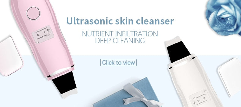 Ultrasonic facial peeling scrubber - Acne, Pores & Blackhead Remover