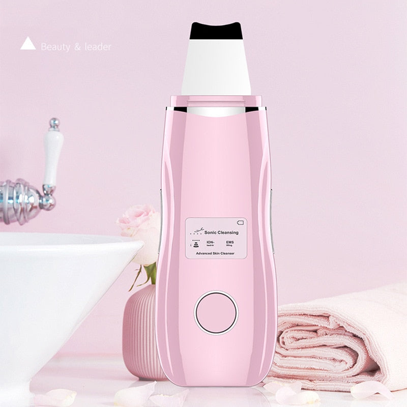 Ultrasonic facial peeling scrubber - Acne, Pores & Blackhead Remover